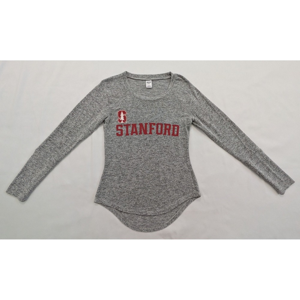 Stanford University Cardinal Women's High-Low Sweater Heather Gray Small S